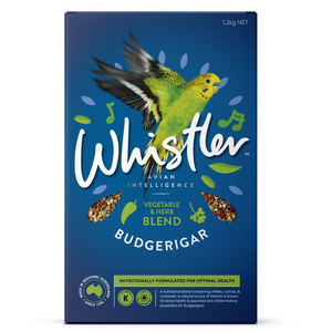 WHISTLER BUDGERIGAR GOURMET BLEND WITH VEGETABLE & HERB SUPERFOODS 1.2KG