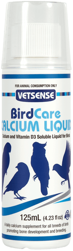 VETSENSE BIRD CALCIUM LIQUID 125ML
