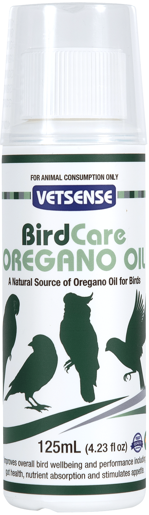 VETSENSE BIRD OREGANO OIL 125ML
