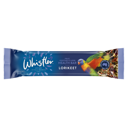 WHISTLER LORIKEET HEALTH BAR WITH FRUIT, VEGETABLE & HERB 100G