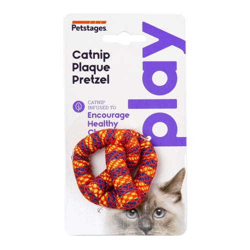 PETSTAGES CATNIP PLAQUE AWAY PRETZEL