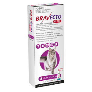 BRAVECTO PLUS CAT 6.25-12.5KG 1PACK