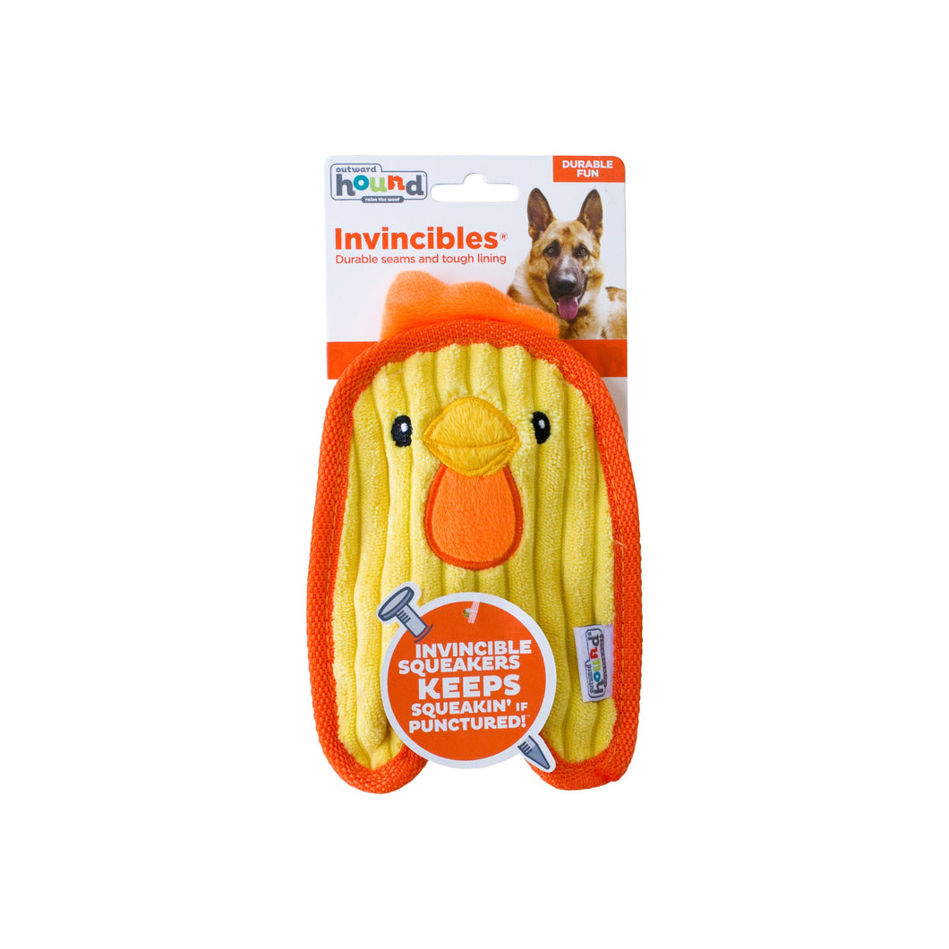 OUTWARD HOUND INVINCIBLES CHICKY YELLOW XSMALL