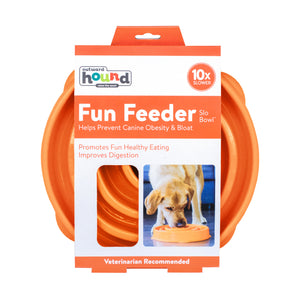 OUTWARD HOUND FUN FEEDER ORANGE