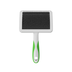 Andis Firm Slicker Brush Large White Lime Green