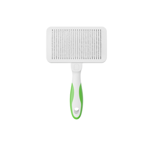 Andis Self Cleaning Slicker Brush White Lime Green