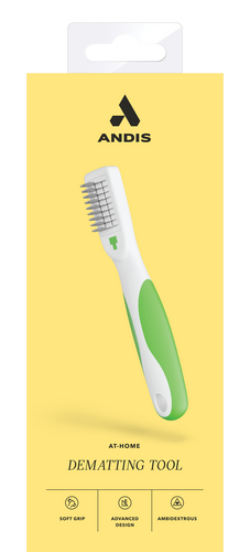 Andis Dematting Tool White Lime Green
