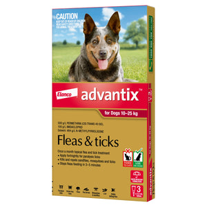 ADVANTIX LARGE DOG 10-25KG RED 3PACK