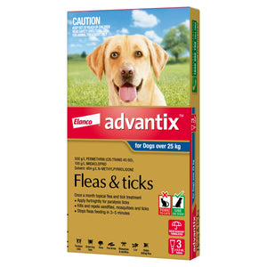 ADVANTIX EX LARGE DOG >25KG GREY 3PACK