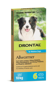 DRONTAL DOG 10KG 6 TABLETS