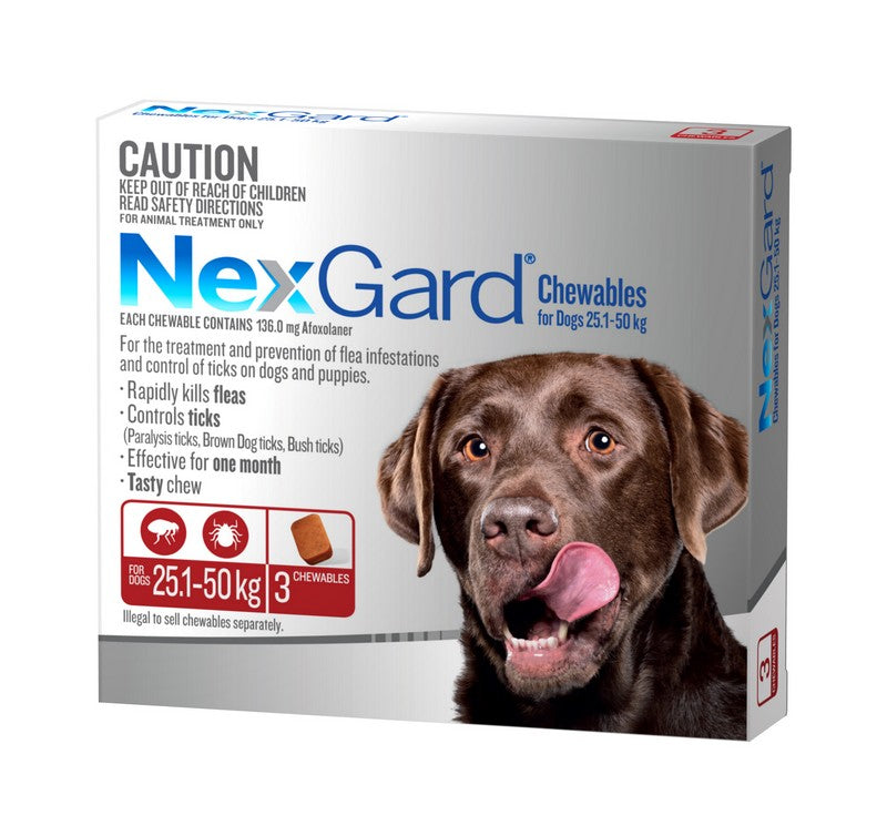 NEXGARD EXTRA LARGE 25.1-50KG 3PACK