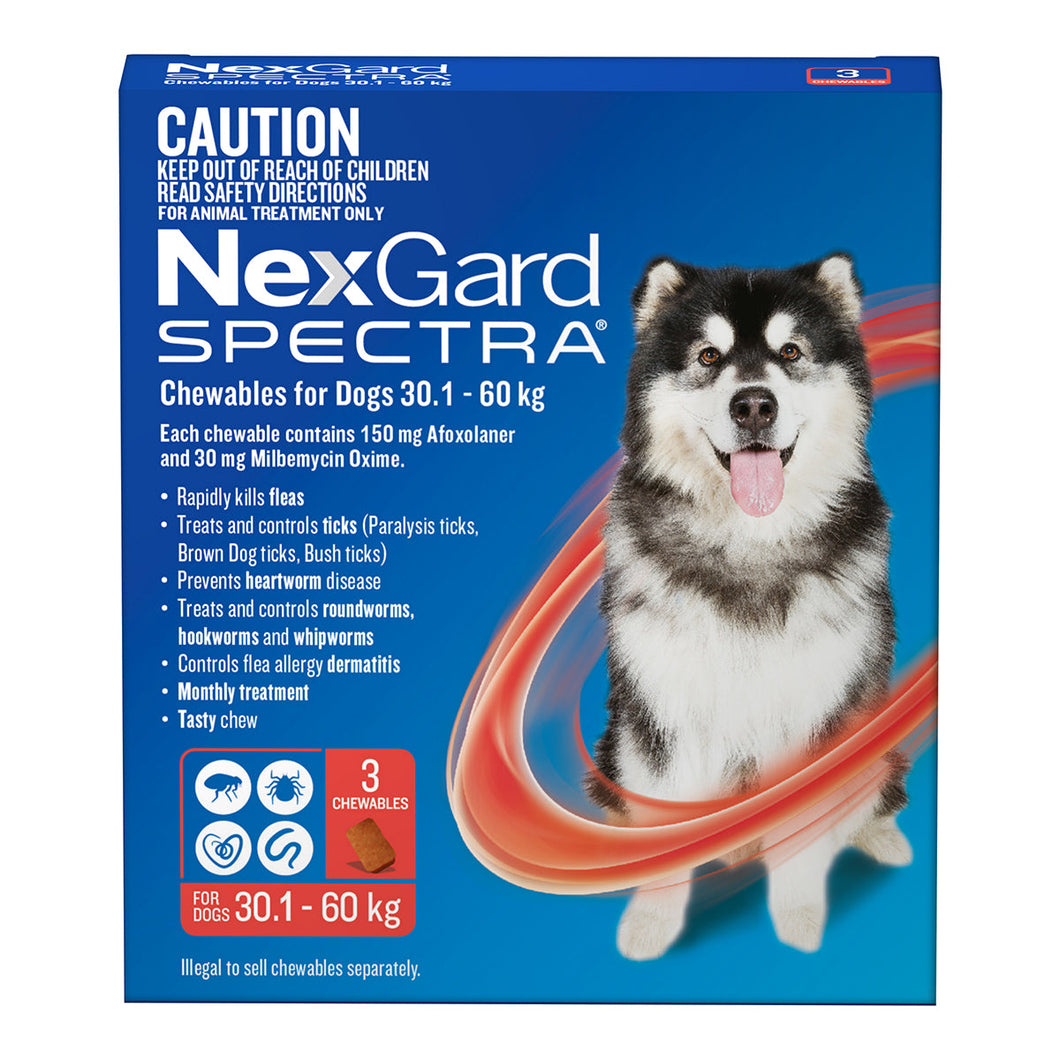 NEXGARD SPECTRA 30.1-60KG 3PACK