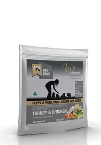 MEALS FOR MUTTS PUPPY LARGE TURKEY CHICK GLUTEN FREE GF 2.5KG *DATED JUNE 2025