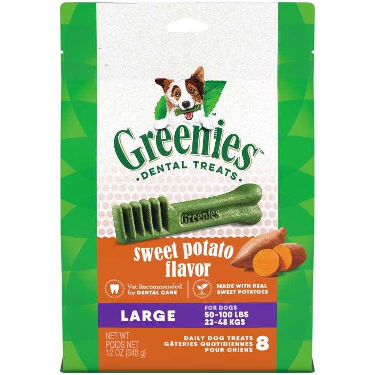 GREENIES Canine Sweet Potato Flavored Large Dental Treats 340g