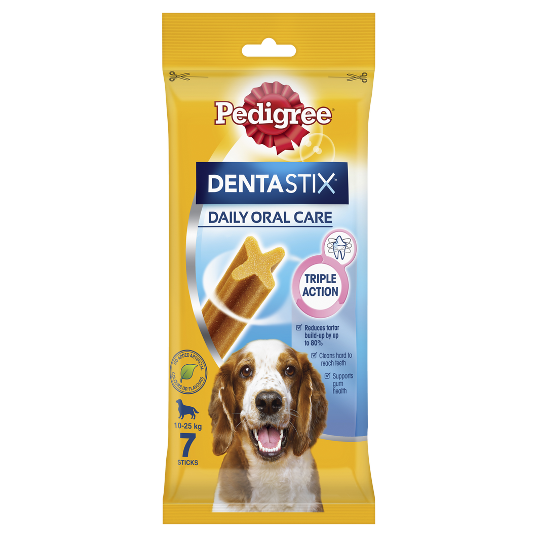 PEDIGREE DENTASTIX MED 7 PIECES BAG 180G