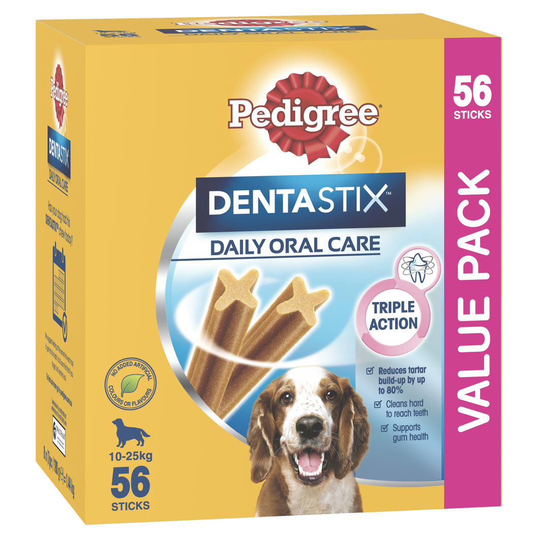 PEDIGREE DENTASTIX MEDIUM 56 PIECES