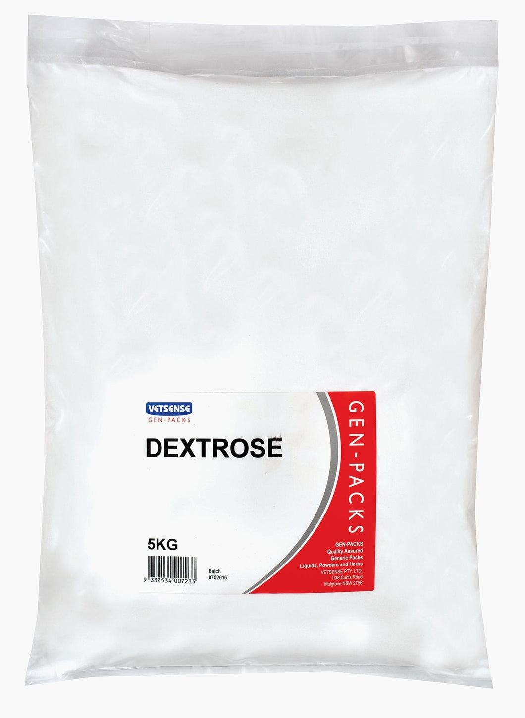 Vetsense Gen-Pack Dextrose 5Kg