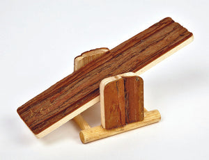 Petface Pipkins Woodies Natural Bark See Saw