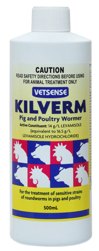 VETSENSE KILVERM PIG & POULTRY 500ML