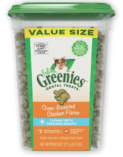 Greenies Feline Oven-Roasted Chicken Flavour Tub 277g