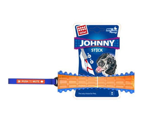 GIGWI JOHNNY STICK PUSH TO MUTE TRANS BLUE ORANGE