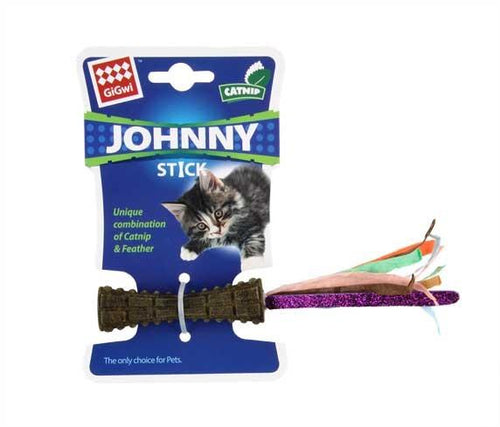 GIGWI JOHNNY STICK CATNIP WITH COLOUR PAPER