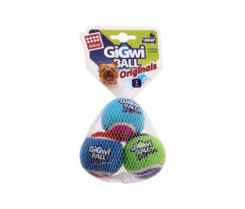 GIGWI TENNIS BALL MEDIUM 3PACK