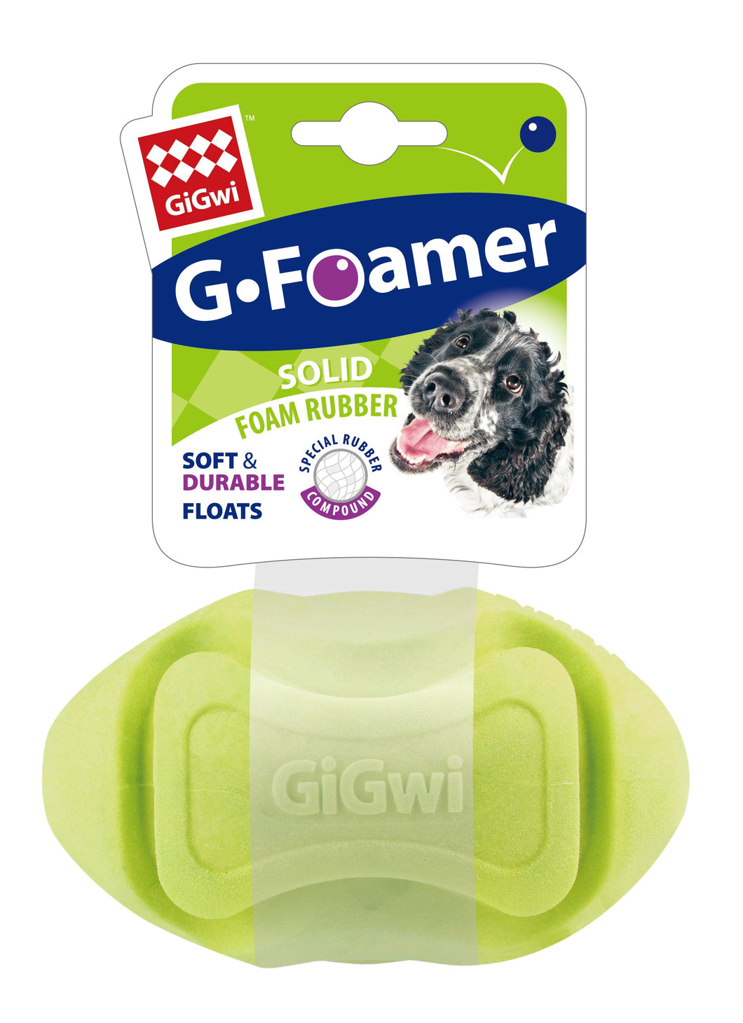 GIGWI G FOAMER TPR RUGBY GREEN