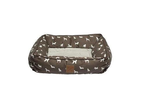 MOG AND BONE BOLSTER BED MOCCA DOG SMALL