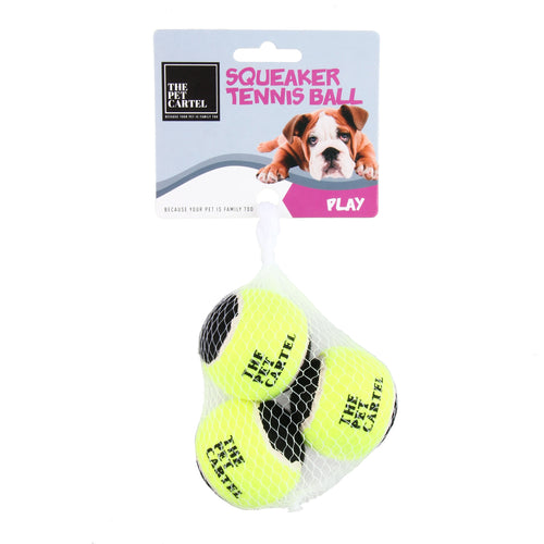 THE PET CARTEL TENNIS BALL 3 PACK SMALL