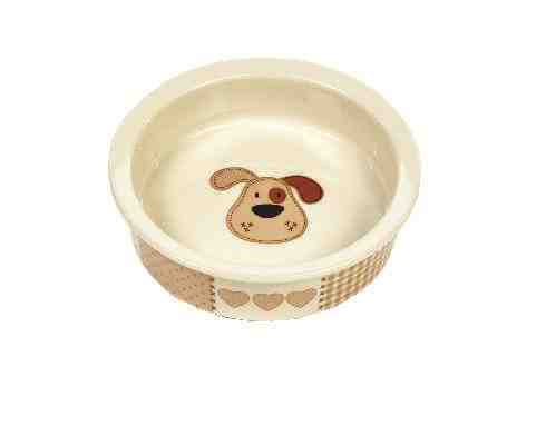 Petface Precious Paws Ceramic Bowl Dog 14x3cm