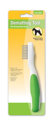 Andis Dematting Tool White Lime Green