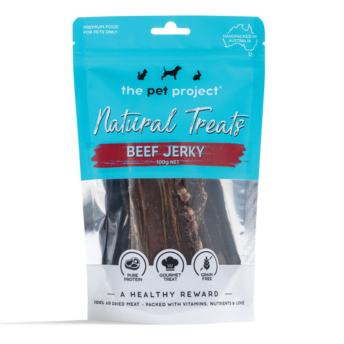 THE PET PROJECT BEEF JERKY 100G