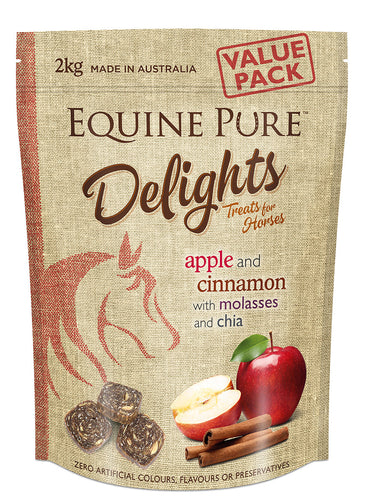 EQUINE PURE DELIGHTS APPLE CINNAMON MOLASSES CHIA 2KG