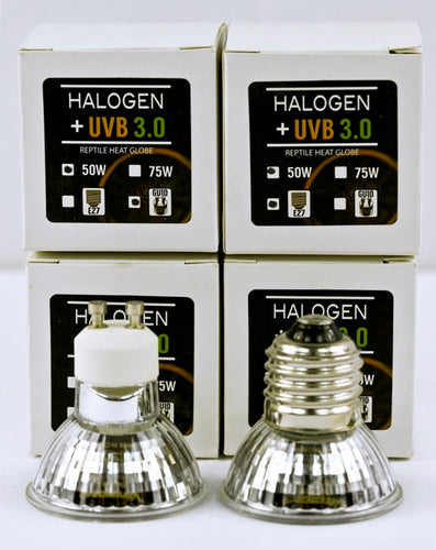 VENOM GEAR HALOGEN HEAT LAMP UVB 3.0 GU10 240V 75W